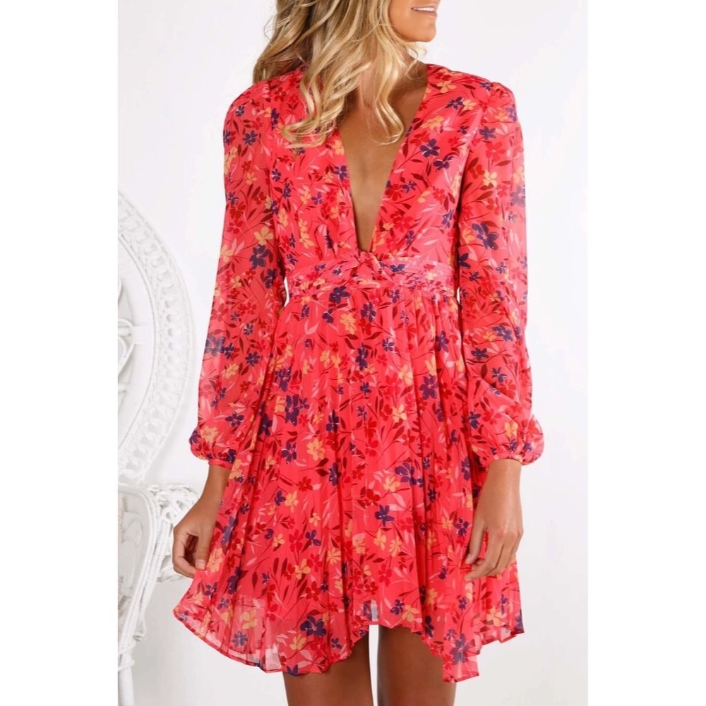 NWT La Maison Talulah Daze Chiffon Mini Dress XS
